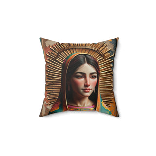Our Lady Of Guadalupe Square Pillow