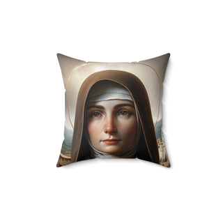 St. Clare of Assisi (Italy) Square Pillow