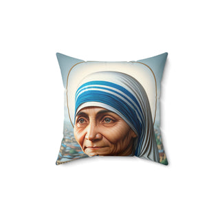 St. Teresa of Kolkata (India) Square Pillow