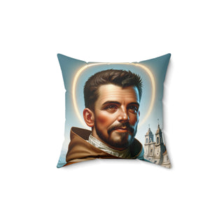 St. Francis Xavier (Spain) Square Pillow