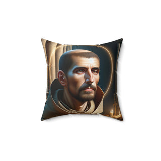 St. Bernard of Clairvaux (France) Square Pillow