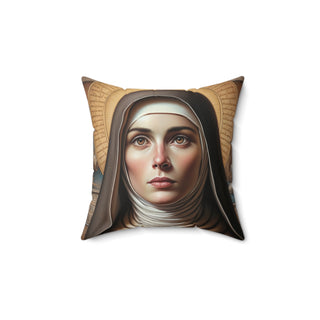 St. Catherine of Siena (Italy) Square Pillow