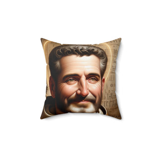 St. Ambrose (Italy) Square Pillow
