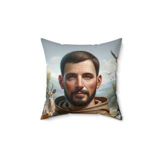 St. Francis of Assisi (Italy) Square Pillow