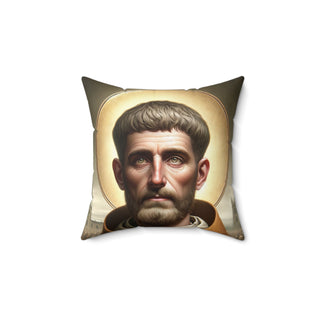 St. Augustine of Canterbury (England) Square Pillow