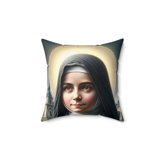 St. Therese of Lisieux (France) Square Pillow