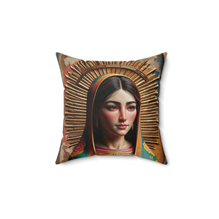 Our Lady Of Guadalupe Square Pillow